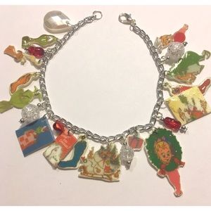 Jewelry - Dr Seuss Grinch Christmas Holiday Charm Bracelet Jewelry - Dr Seuss Grinch Christmas Holiday Charm Bracelet